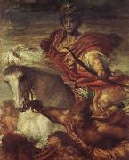 Georeg frederic watts,O.M.S,R.A. The Rider on the White Horse oil painting artist